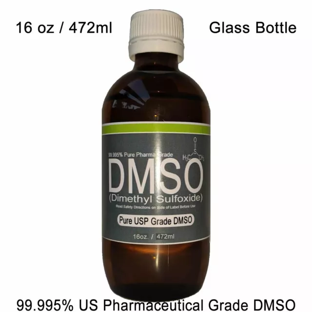 472ml Pure DMSO Glass Bottle 99.995% Pharmaceutical Grade Dimethyl Sulfoxide