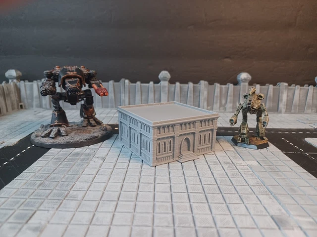 Using 3d Printed Buildings In Battletech Game - Foto 4