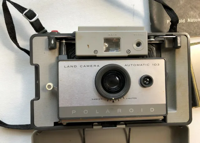 Vintage Polaroid Automatic 103 Pack Film Land Camera Cold Clip Manual M3 Bulbs