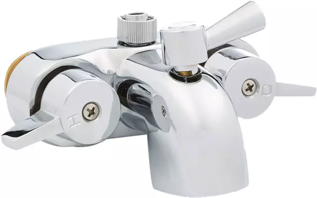 My Plumbingstuff B3100 3 ⅜-Inch Centers Clawfoot Tub Faucet with Ceramic Cartrid