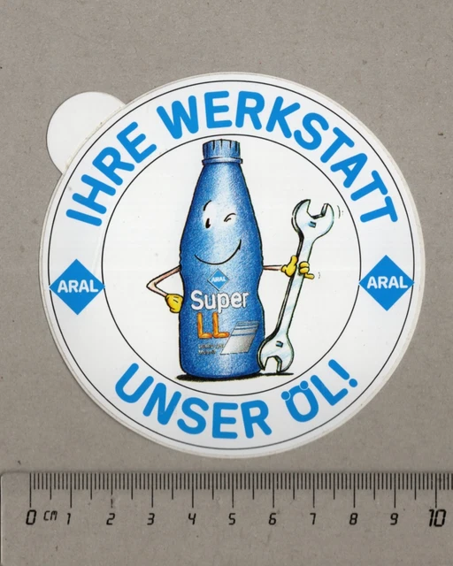 AUFKLEBER STICKER ARAL SUPER LL Ihre Werkstatt Unser l EUR 3 99 aufkleber-sticker-aral-super-ll-ihre-werkstatt-unser-l-eur-3-99