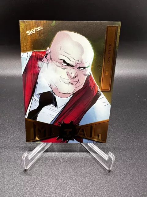 2021 Marvel Metal Universe Spider-Man Universe Wilson Fisk Light Fx Gold #98