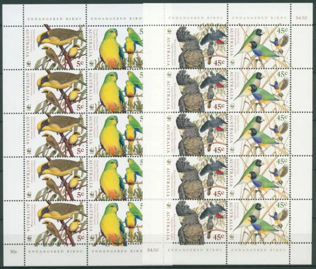 Australien 1998 WWF Naturschutz Vögel Kakadu 1744/47 K postfrisch (C25602)