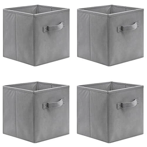 Sosayet Lot de 4 cubes de rangement pliants, 26 x 26 x 28 cm Boîtes de Rangement