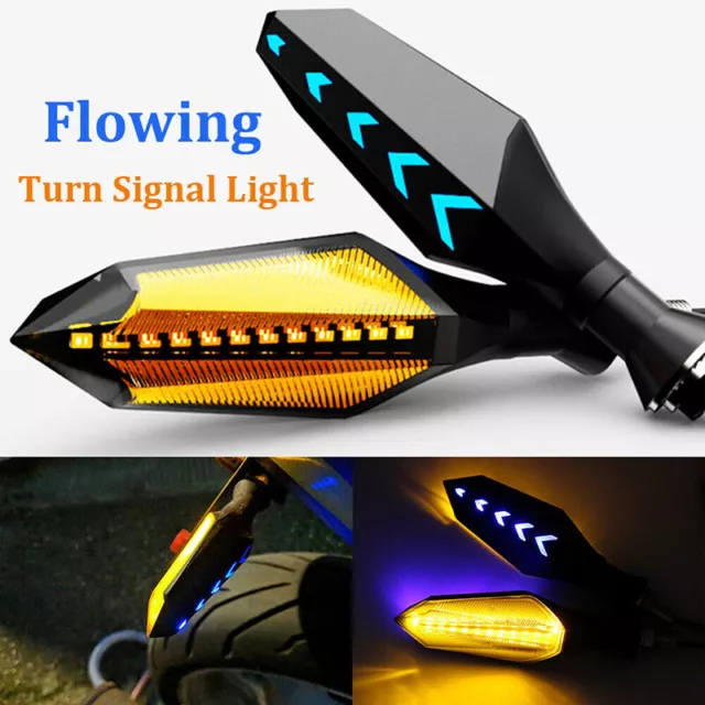 8mm Motorcycle LED Turn Signal Lamp Sequential Flowing Flash Indicator Light-wy