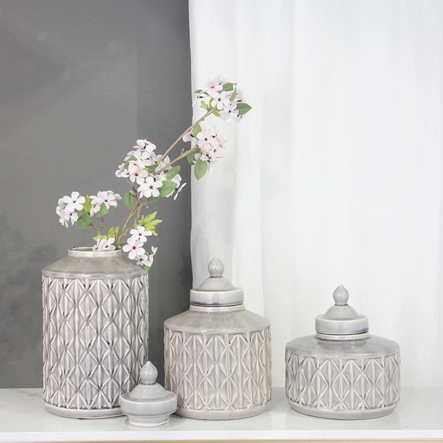 Pot de gingembre en céramique décor à la maison pot de décor en porcelaine