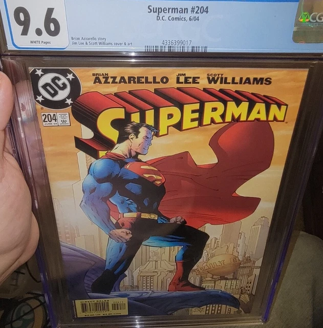 Superman #204 CGC 9.6 Key 1st Jim Lee On Superman * White Pages (2004)
