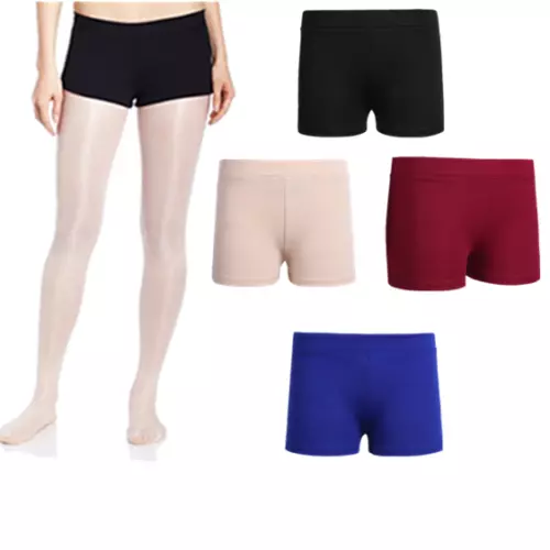 Kids Girls Boys Stretchy Sport Shorts Gym Yoga Dance Workout Activewear Bottoms