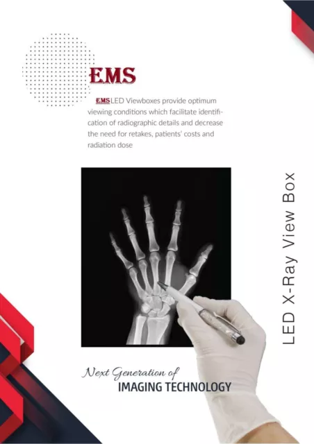 EMS LED X-Ray View Boxes Provide Optimum Identification of Radiographic Details