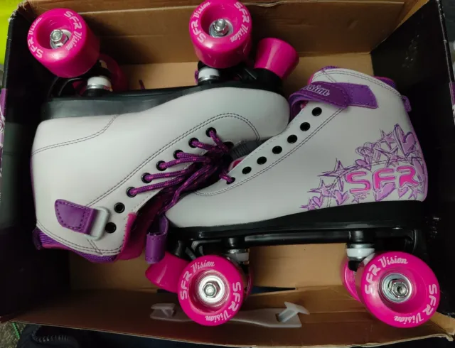 SFR Vision RS239 Quad Roller Skates (Uk4J) NEW