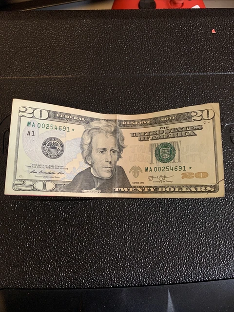 20 dollar bill star note 2013