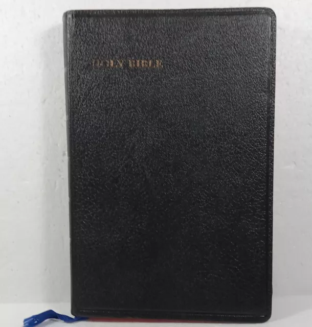 Holy Bible Collins Red Letter Clear Type 1957  Genuine Leather KJV