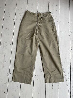 1950/60S US ARMY Button Fly Khaki Pants/Trousers Chinos Size 28 £25.00 ...