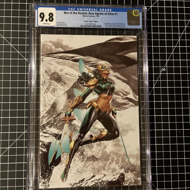 CGC 9.8 WAR OF THE REALMS NEW AGENTS OF ATLAS #1 2nd Print MICO SUAYAN VIRGIN