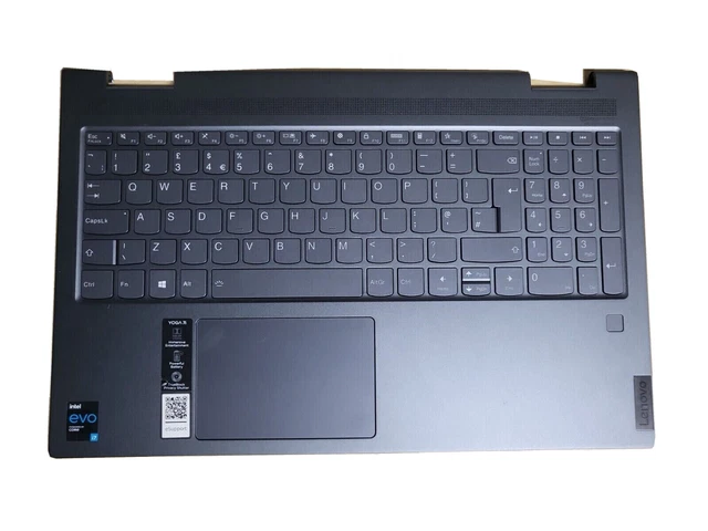 New LCD Back Cover / Palmrest With Keyboard & Touchpad For Lenovo Yoga 7-15ITL5 (82BJ) - US Layout