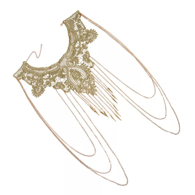 Boho-Halsketten Körperschmuck Körperkette Tassel Mit Fransen Quastenkette