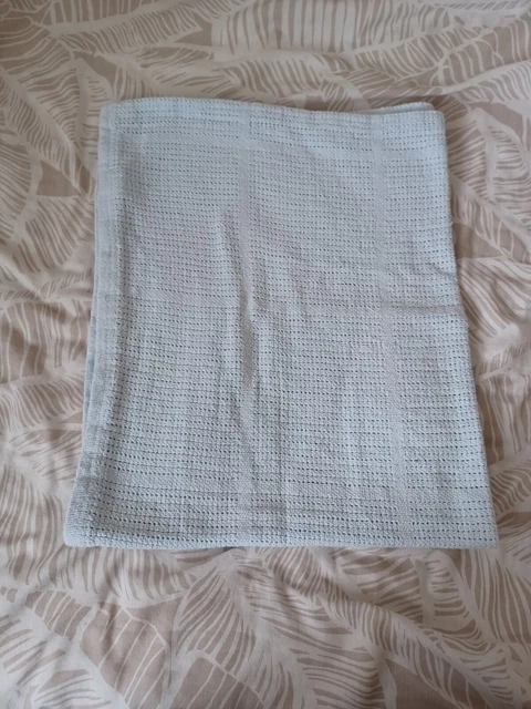 JOHN LEWIS BABY Blue Cellular Blanket EUR 1 75 PicClick IT