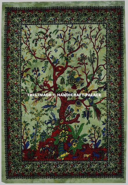 Mandala Indiano Albero Della Vita da Parete Arazzo Stuoia Yoga Telo Decorativo
