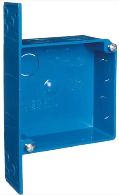 Interruptor y caja de salida Carlon A521DE-CARR azul ENT 2 velocidades 20 ft3 in.