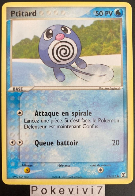 Carte Pokemon PTITARD 75/112 Bloc EX Rouge Feu Vert Feuille FR NEUF