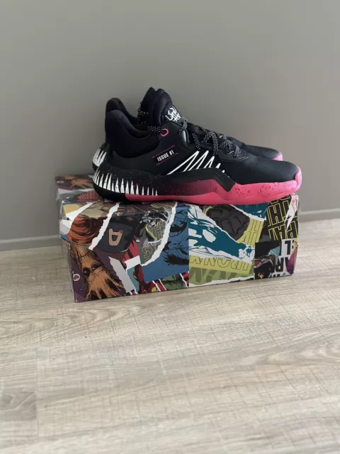 adidas D.O.N. Issue 2 GCA Marvel Spider-Man Donovan Mitchell Scarlet Men  FZ1448