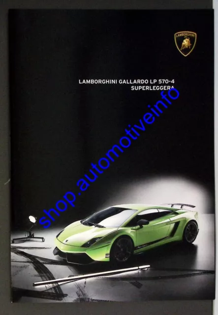 AB3015 Brochure LAMBORGHINI GALLARDO LP 570-4 Superleggera Italian Italiano