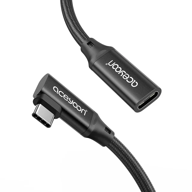 Cavo Prolunga USB-C 3.1 Maschio-Femmina Con Angolo Destro/Sinistro - Innov8, Ricarica Rapida - Foto 4