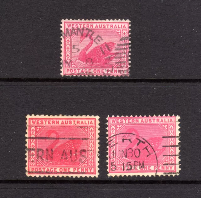 Western Australia STATE assorted USED stamps