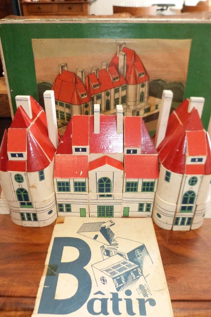 Jeu De Construction Ancien – Architecture Française – J.F.L – Bois – Église ?
