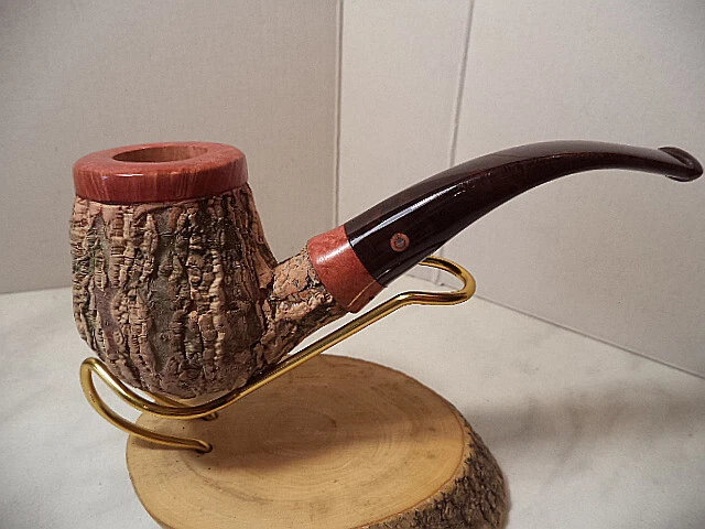 Pipa  pipe Tom Spanu  radica rivestita in sughero hand made in italy nuova new 6