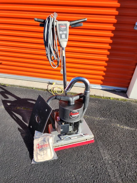 AMERICAN SANDER/CLARKE OBS-18DC Orbital Square Floor Sander, Buff, Pre Owned.