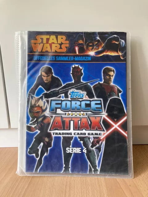 Star Wars Force Attax Serie 4 Album mit vielen Karten und Limitierten