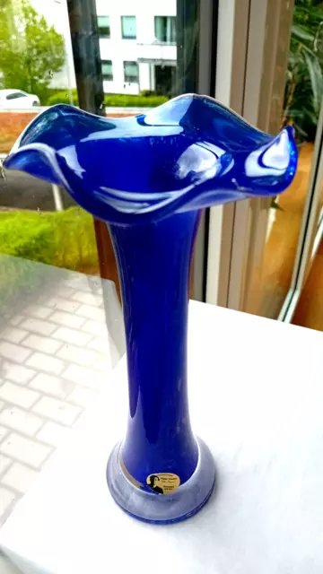 Kristall Vase - KAPSPAR SINGLE ART -  Bleikristall - Designerobjekt - H = 22 cm