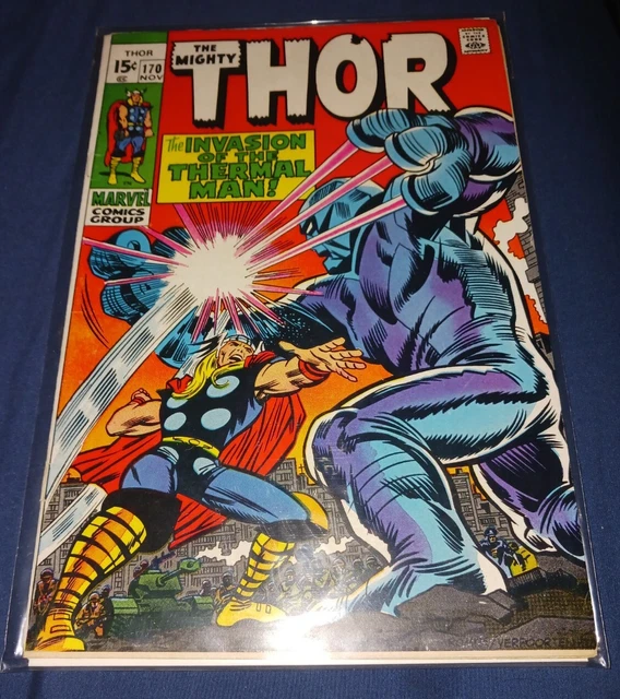 The Mighty Thor #170 Marvel 1969 Stan Lee & Jack Kirby 1St Thermal Man Wow