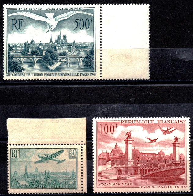 POSTE AÉRIENNE N°14-20-28 neufs** Le n°14 est une reproduction EUR 32 ...