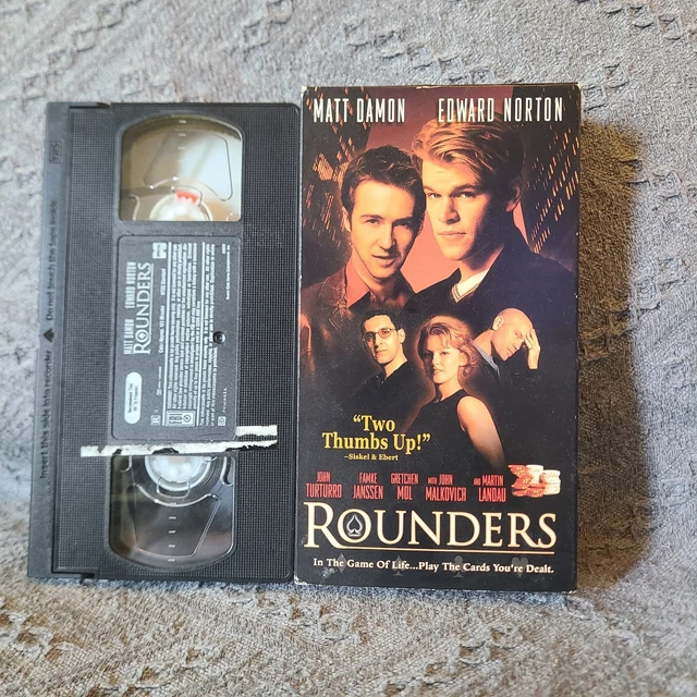 Rounders [VHS] – UK Import, Poker-Kultfilm Mit Matt Damon & Edward Norton, Spannendes Drama über Schulden & Risiko
