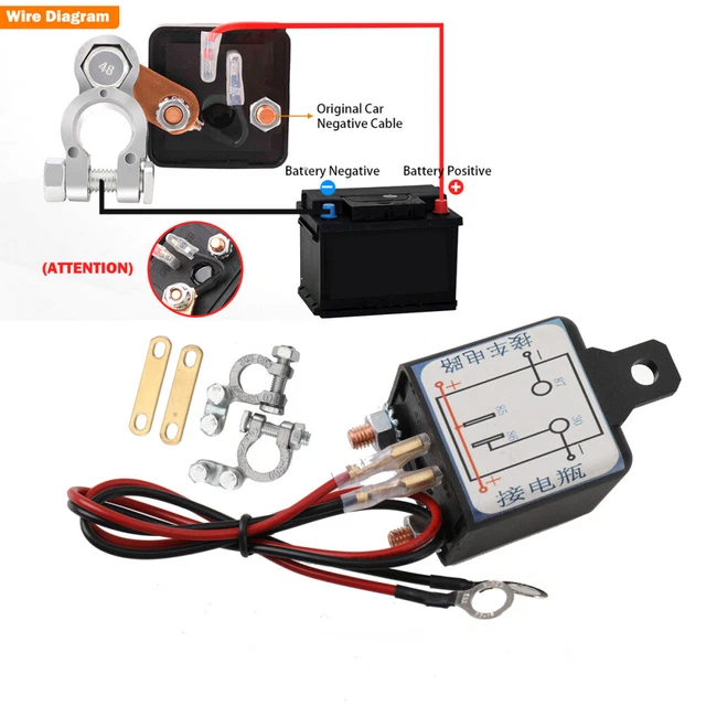 WIRELESS REMOTE CAR Battery Isolator Cut Off Master Power Disconnect