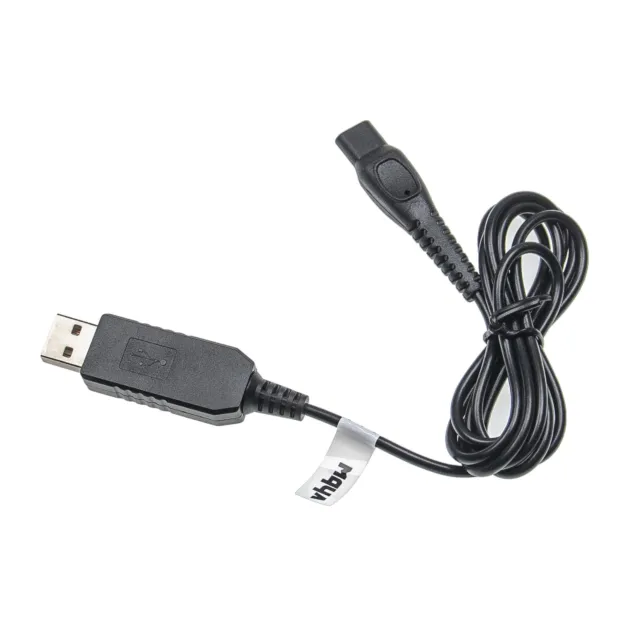 Câble de charge USB pour Philips série RQ1250/17, RQ1250/21, RQ1250/22 rasoir