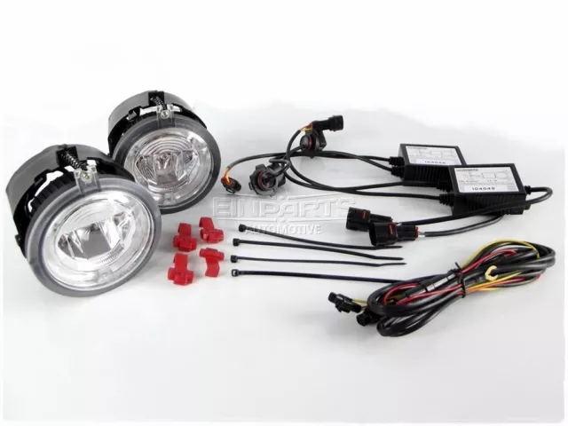 2x LED Tagfahrlicht Nebelscheinwerfer Zusatzscheinwerfer für Dodge Jeep Chrysler 3