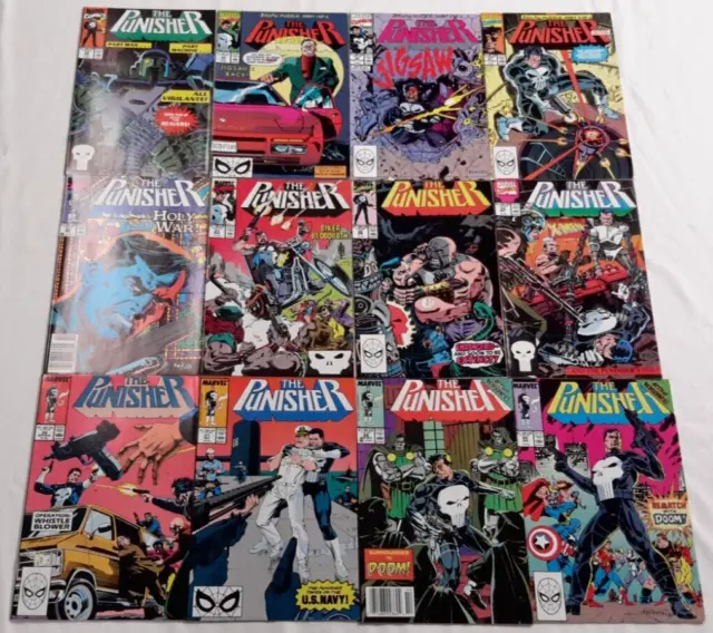 🔥Punisher #26-47 Complete Run Lot Of 22*1989, Marvel*Dr. Doom*Jigsaw*High Grade