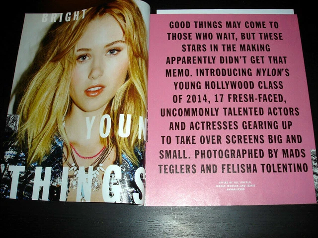 ODEYA RUSH KAREN Gillan DYLAN O'BRIEN + more 18-Page Article NYLON US