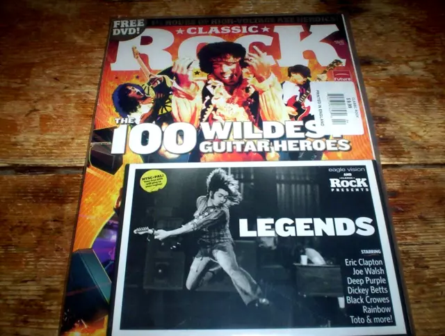 CLASSIC ROCK #104 April 2007 UK Magazine + DVD Jimi Hendrix JOE WALSH Rainbow NM