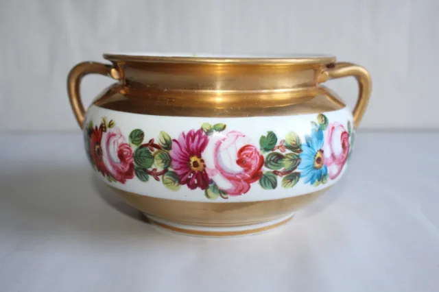 Superbe cache-pot  19ème siècle  en porcelaine Manufacture Edouard HONORE Paris