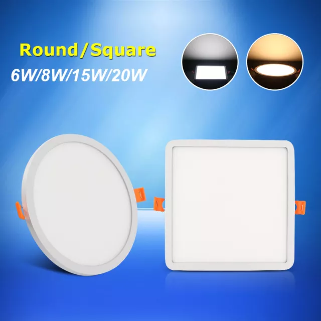 50X LED Panel 6W/8W/15W/20W Ultraslim Deckenleuchte Einbaustrahler Einbauleuchte