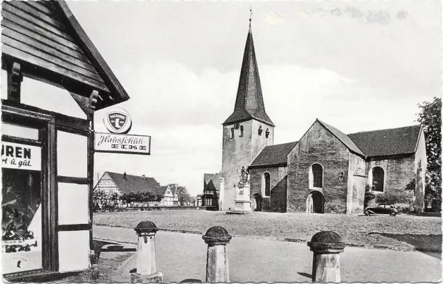 AK Bünde bei Herford Löhne Lübbecke, Laurentius-Kirche, um 1960