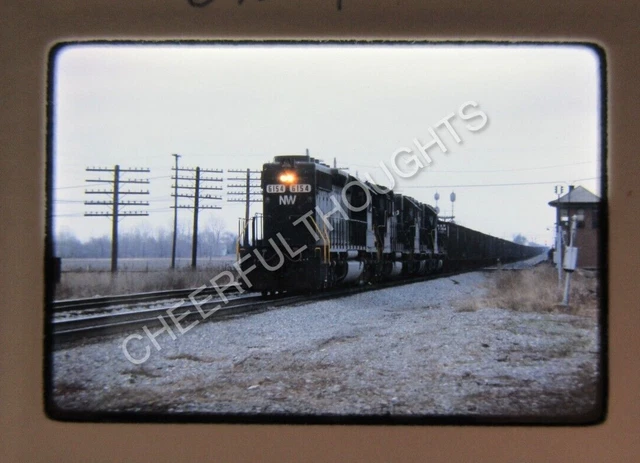 Original  '79 Ektachrome Slide NW Norfolk Western 6154 SD40-2 Leipsin  37R4
