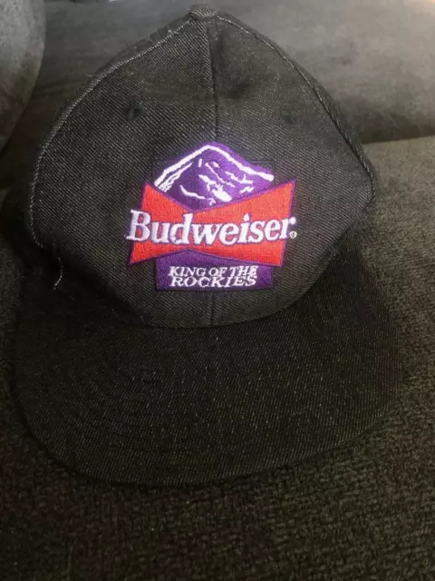 Vintage Budweiser King of the Rockies Snapback Trucker Hat