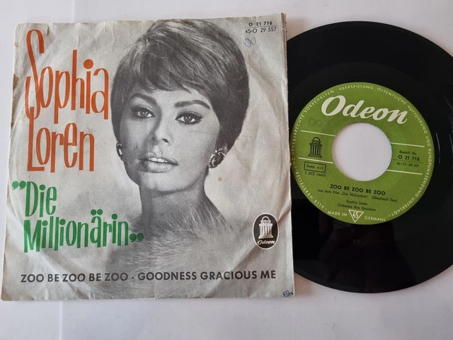 SOPHIA LOREN Zoo Be Zoo Be Zoo Goodness Gracious Me 7 Vinyl sophia-loren-zoo-be-zoo-be-zoo-goodness-gracious-me-7-vinyl