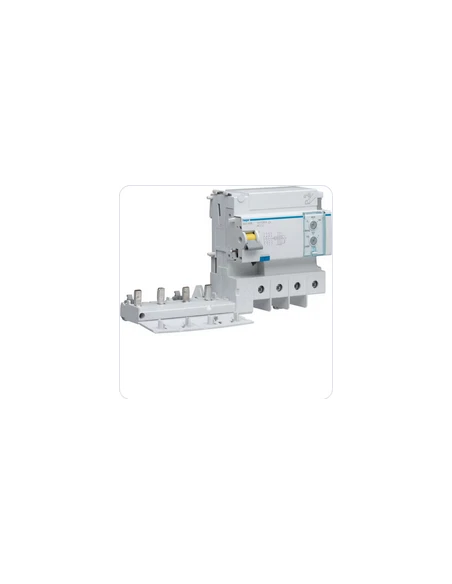 Bloc Différentiel Hager HBA128H - 4P 125A Idn Fixe X160 - Neuf (sans Boîte)