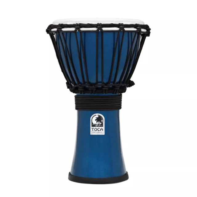 Toca Percussion ColorSound Djembe TFCDJ-7MB, 7", Blue